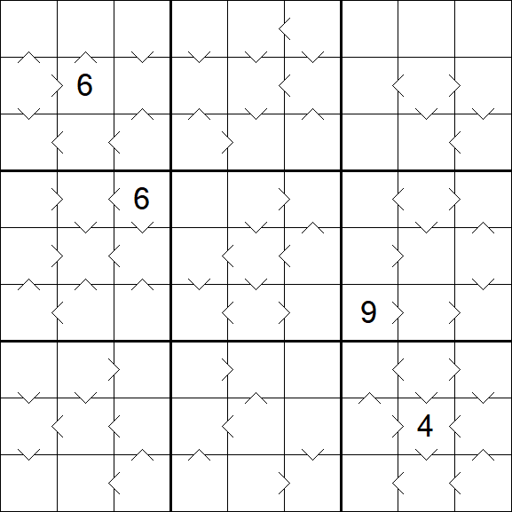 Greater Than Sudoku - Difícil
