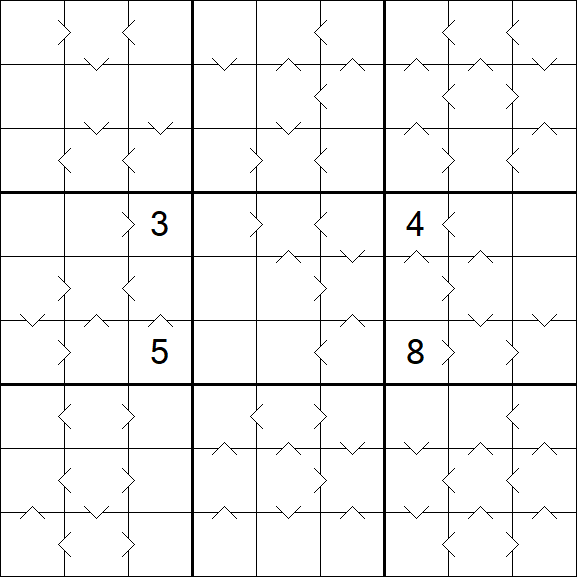 Greater Than Sudoku - Difficile