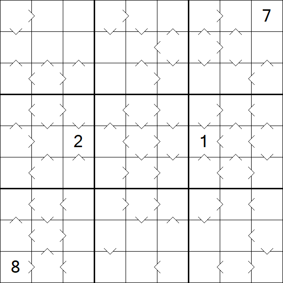 Greater Than Sudoku - Difficile