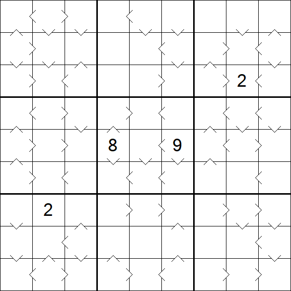 Greater Than Sudoku - Schwierig