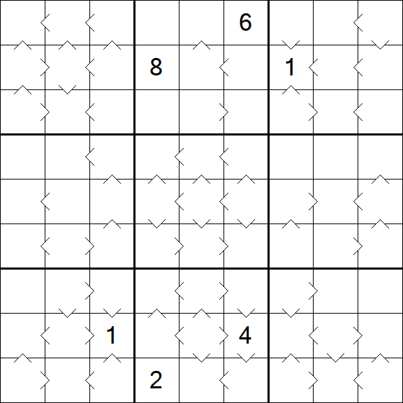 Greater Than Sudoku - Schwierig