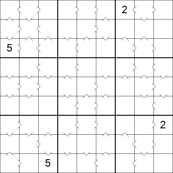 Greater Than Sudoku - Difficile