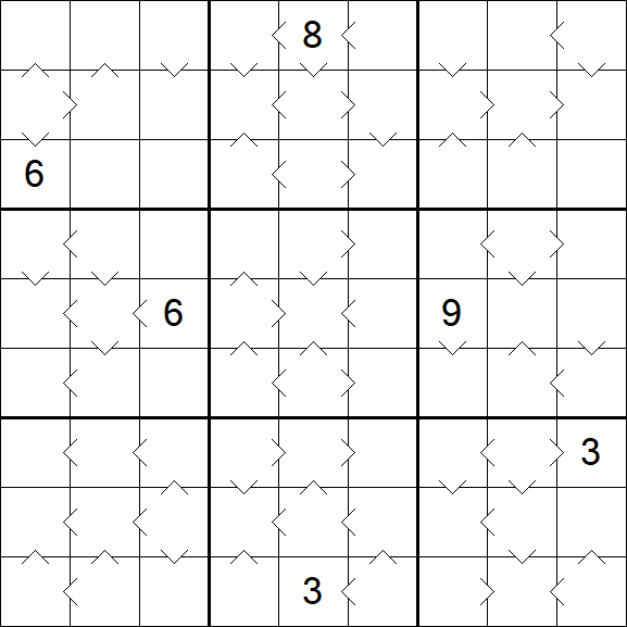 Greater Than Sudoku - Difficile