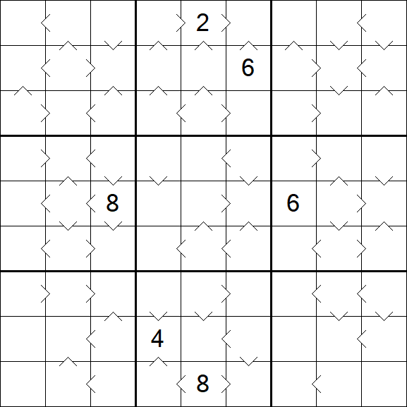 Greater Than Sudoku - Difficile