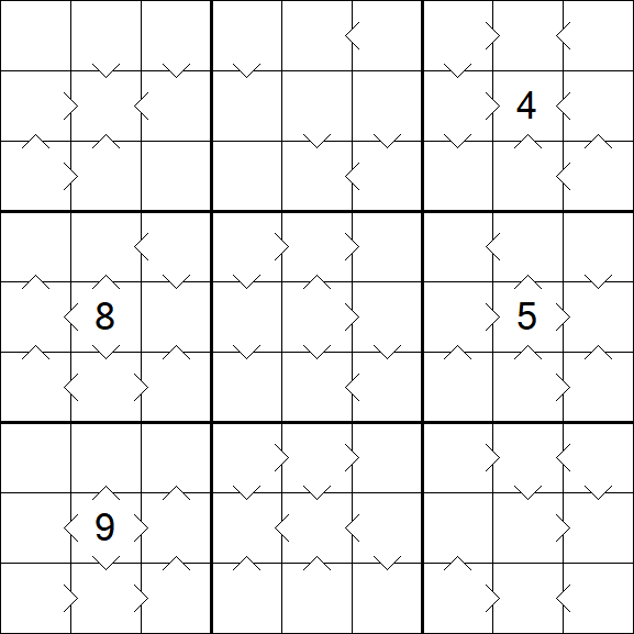 Greater Than Sudoku - Difficile