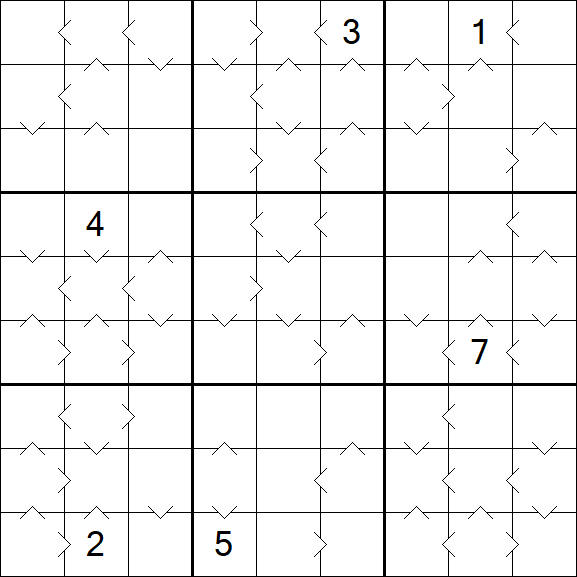 Greater Than Sudoku - Difficile
