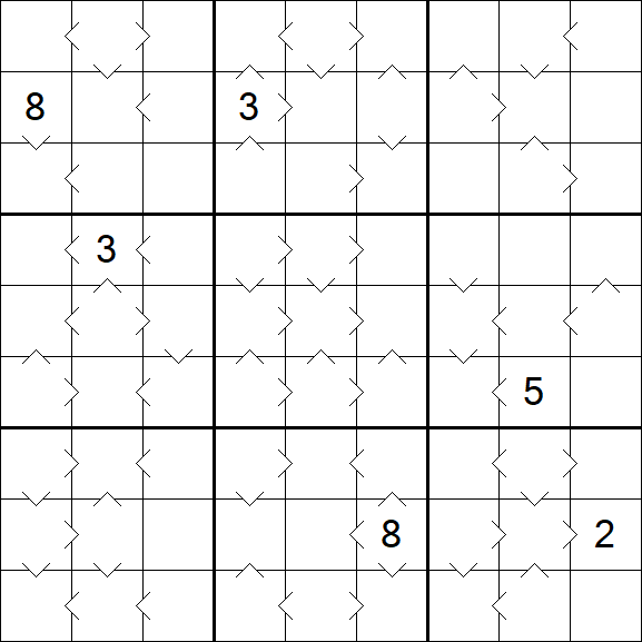 Greater Than Sudoku - Difficile