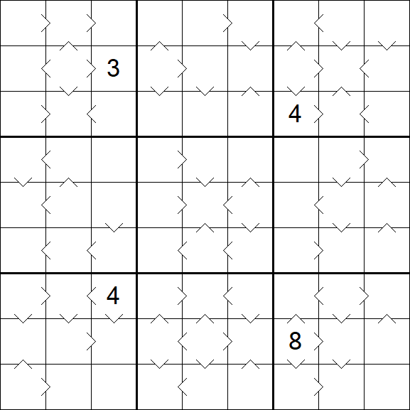 Greater Than Sudoku - Difficile