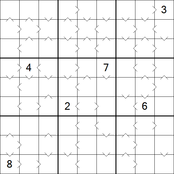 Greater Than Sudoku - Difficile