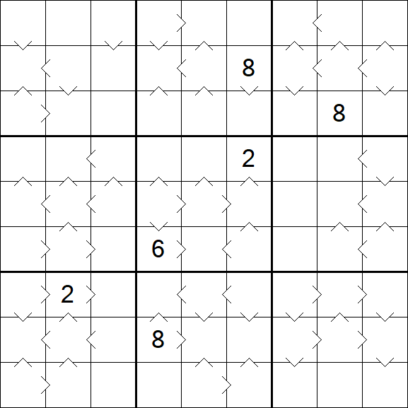 Greater Than Sudoku - Schwierig