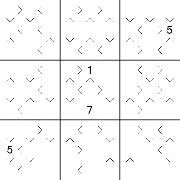 Greater Than Sudoku - Difficile