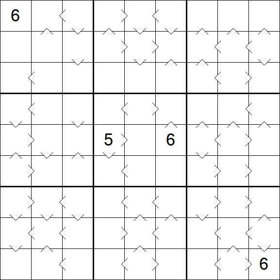 Greater Than Sudoku - Difficile