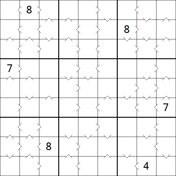 Greater Than Sudoku - Difficile