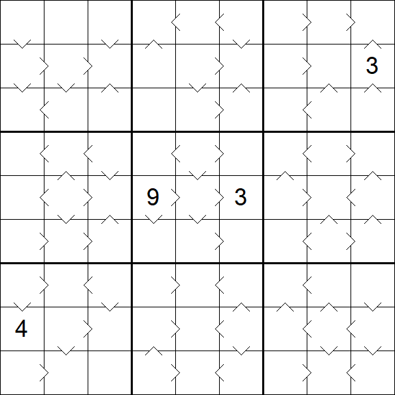 Greater Than Sudoku - Difficile