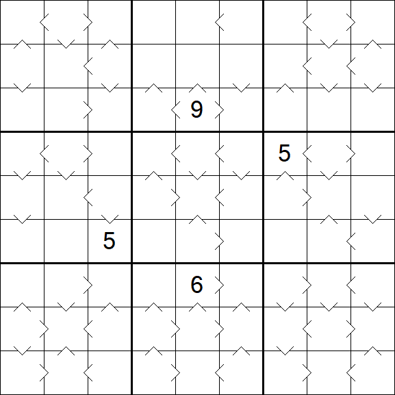 Greater Than Sudoku - Difficile