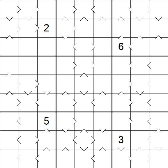 Greater Than Sudoku - Difficile