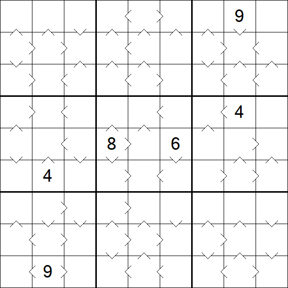 Greater Than Sudoku - Difficile