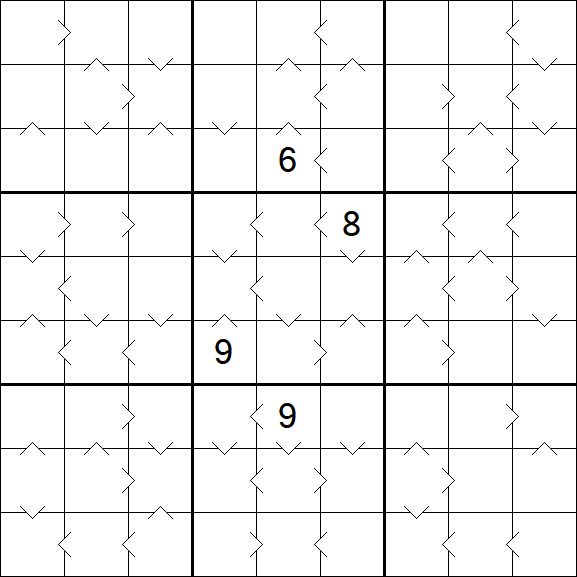 Greater Than Sudoku - Difficile