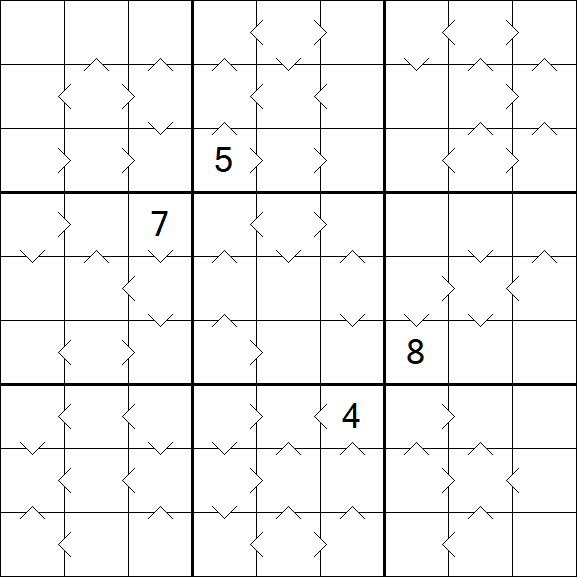 Greater Than Sudoku - Difficile