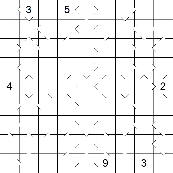 Greater Than Sudoku - Difícil