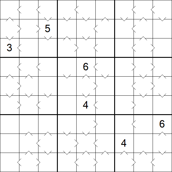 Greater Than Sudoku - Hard