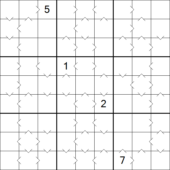 Greater Than Sudoku - Hard