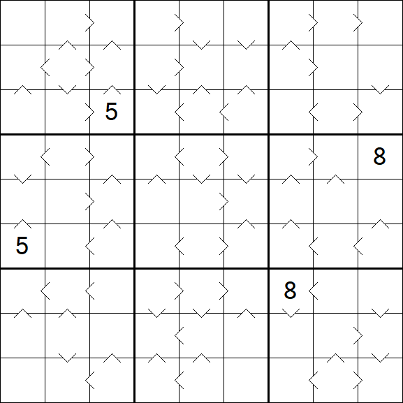 Greater Than Sudoku - Hard