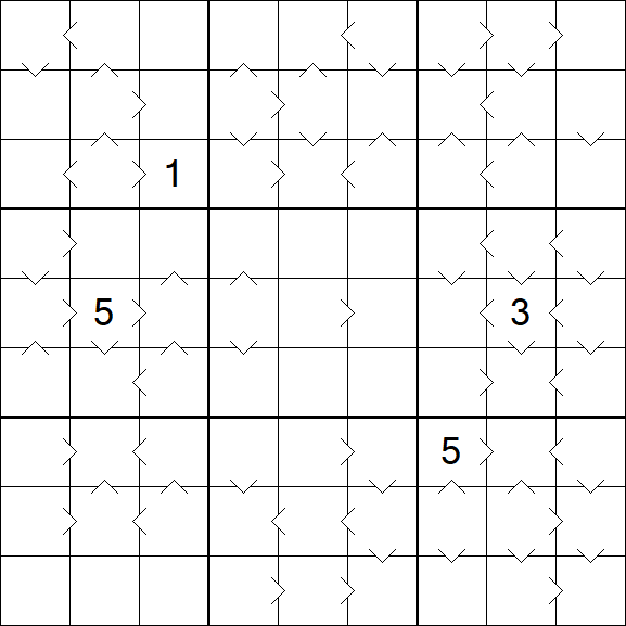 Greater Than Sudoku - Hard
