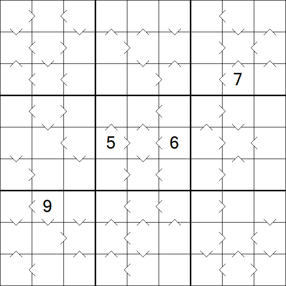 Greater Than Sudoku - Hard