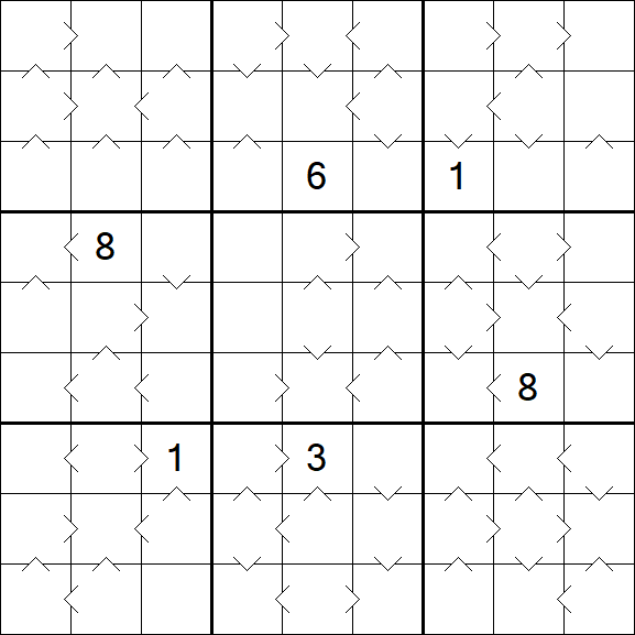 Greater Than Sudoku - Hard