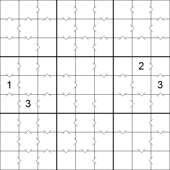 Greater Than Sudoku - Hard