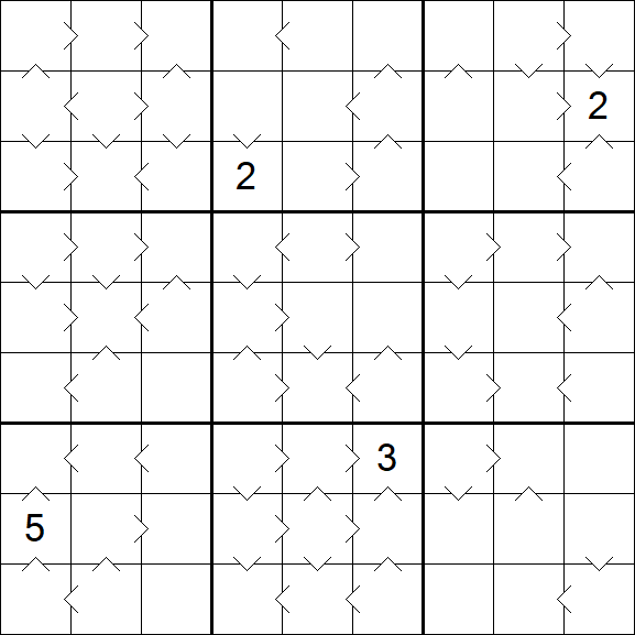 Greater Than Sudoku - Hard