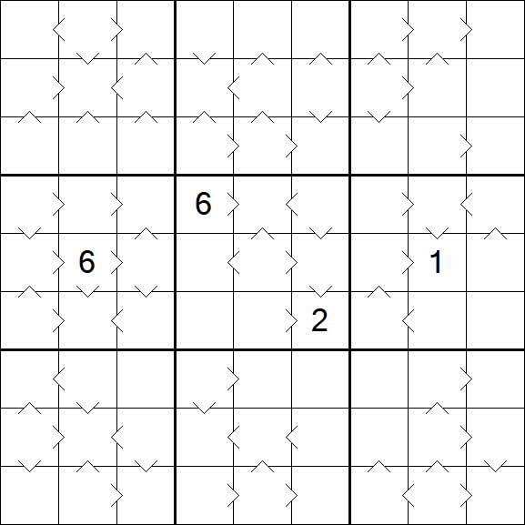 Greater Than Sudoku - Hard