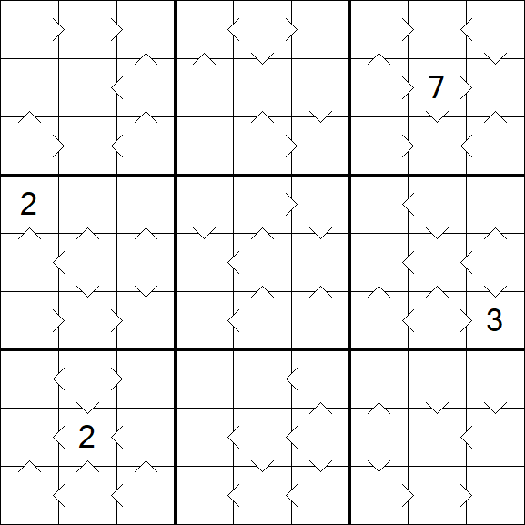 Greater Than Sudoku - Hard