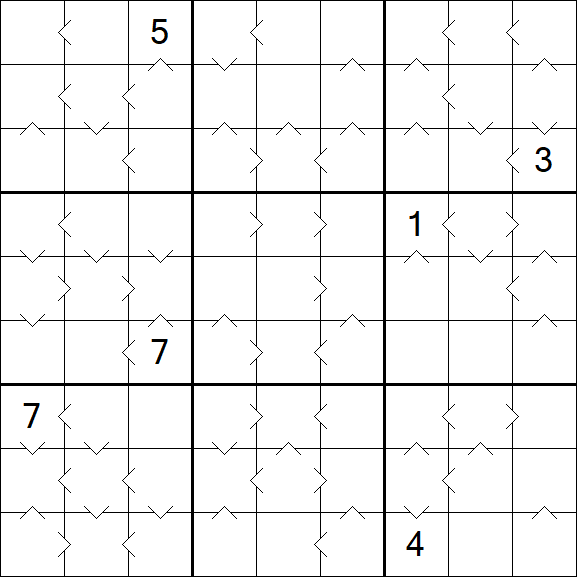 Greater Than Sudoku - Hard