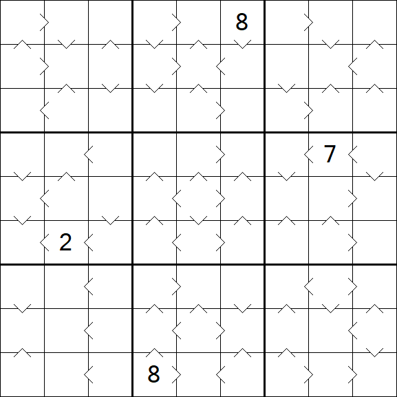 Greater Than Sudoku - Hard