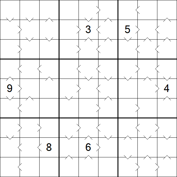 Greater Than Sudoku - Hard