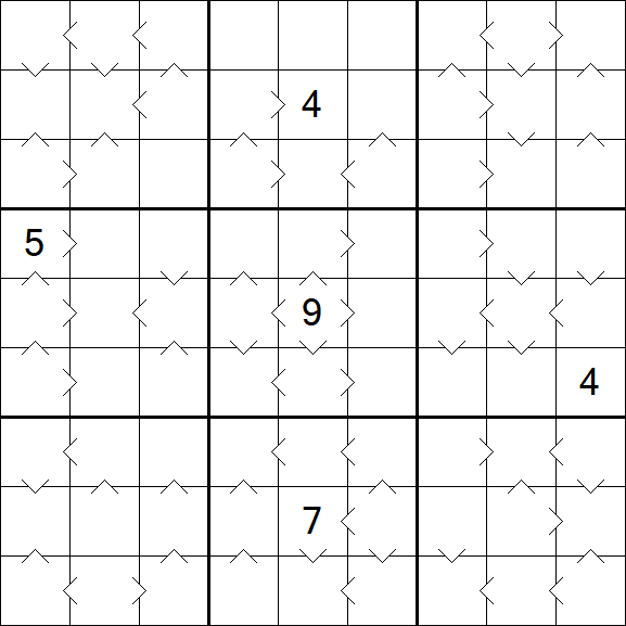 Greater Than Sudoku - Hard