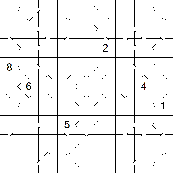 Greater Than Sudoku - Hard