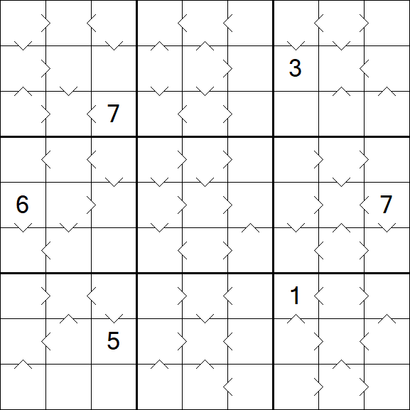 Greater Than Sudoku - Hard