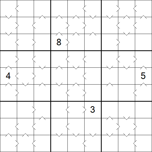 Greater Than Sudoku - Difícil