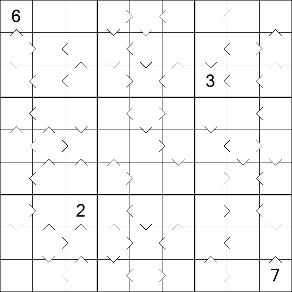 Greater Than Sudoku - Difícil