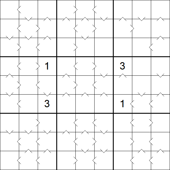 Greater Than Sudoku - Difícil