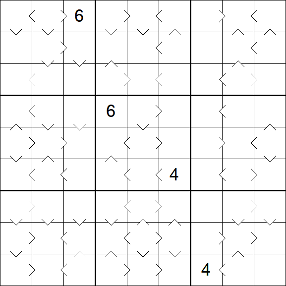 Greater Than Sudoku - Difícil