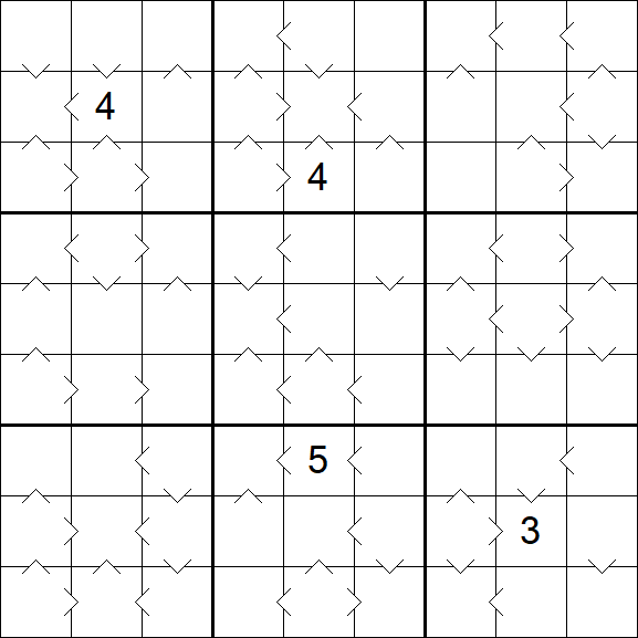 Greater Than Sudoku - Difícil