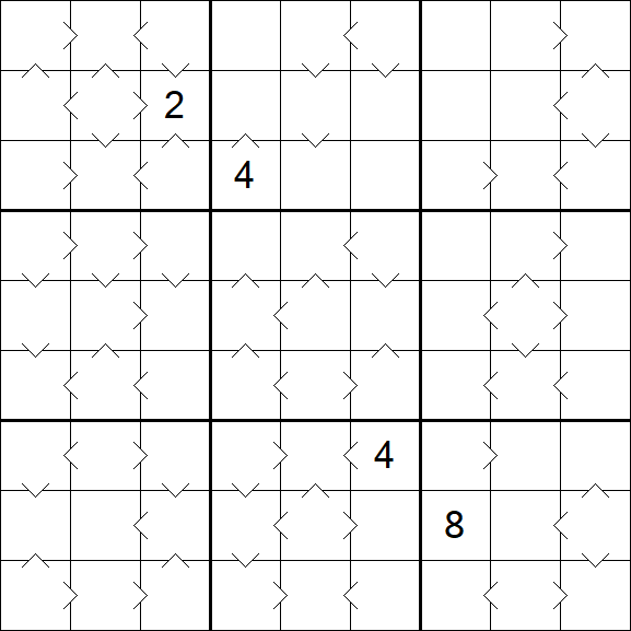 Greater Than Sudoku - Difícil