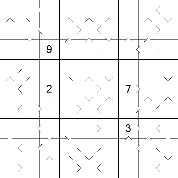 Greater Than Sudoku - Difícil