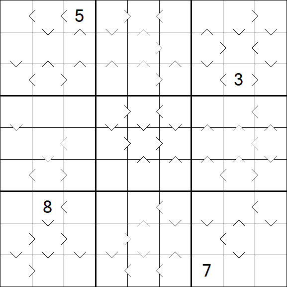 Greater Than Sudoku - Hard