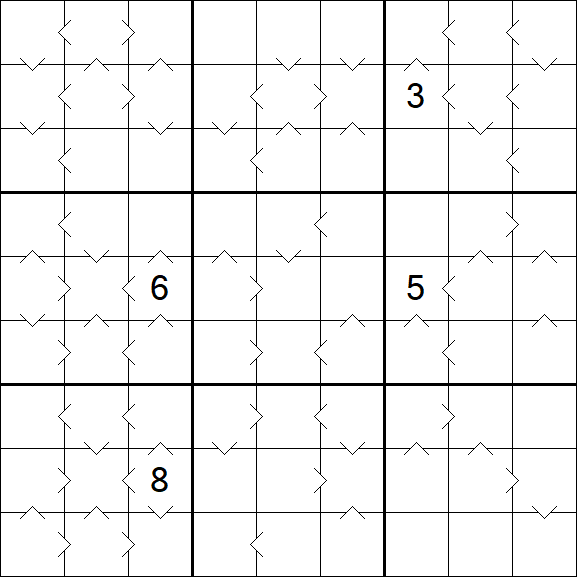 Greater Than Sudoku - Hard