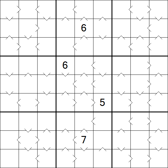 Greater Than Sudoku - Hard
